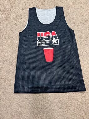 Badger Sport Black Mesh Athletic Jersey with Red Logo Accent